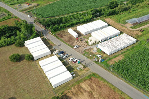 京都府南丹市コンテナ温室農場